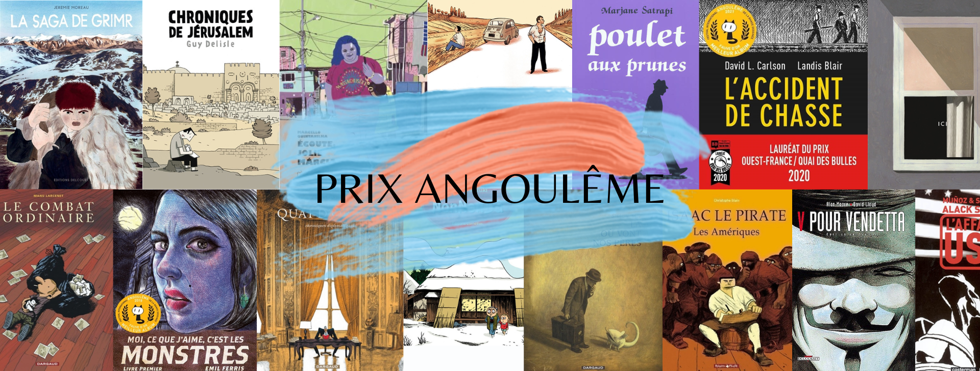couvertures des BD primées à Angoulême