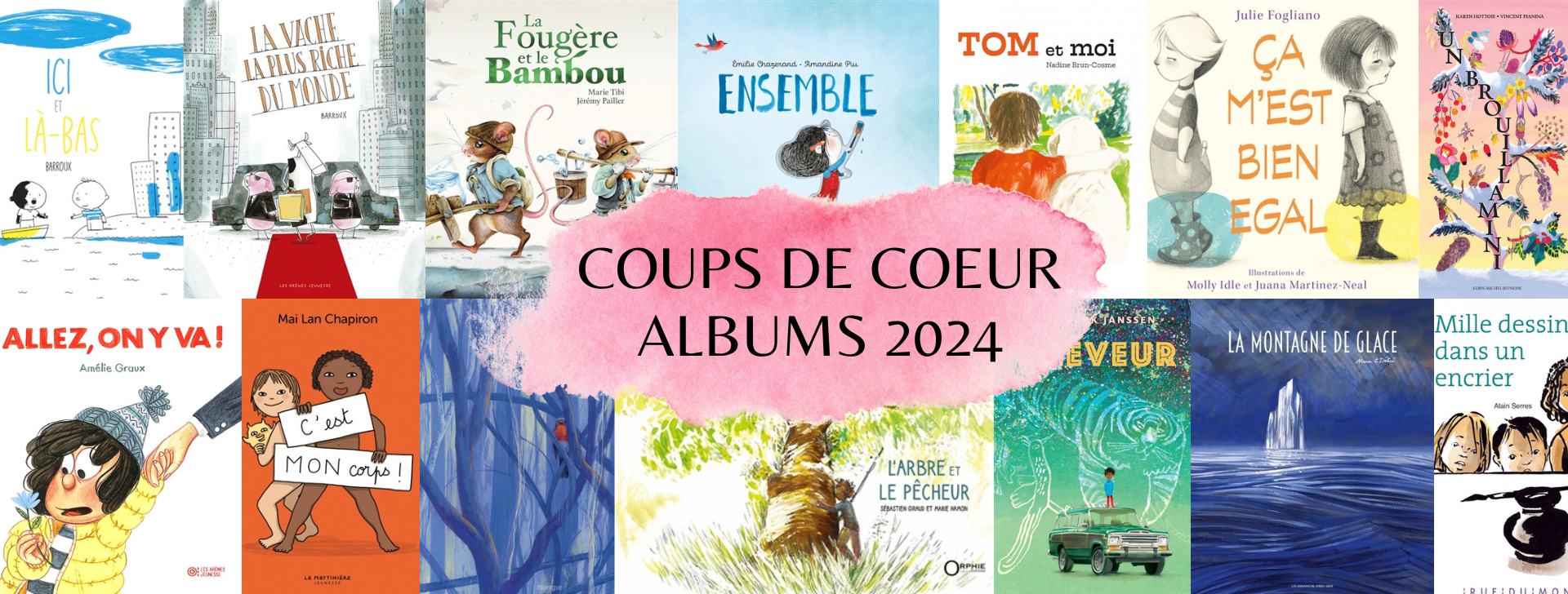 Patchwork de couvertures des coups de cœur albums 2024