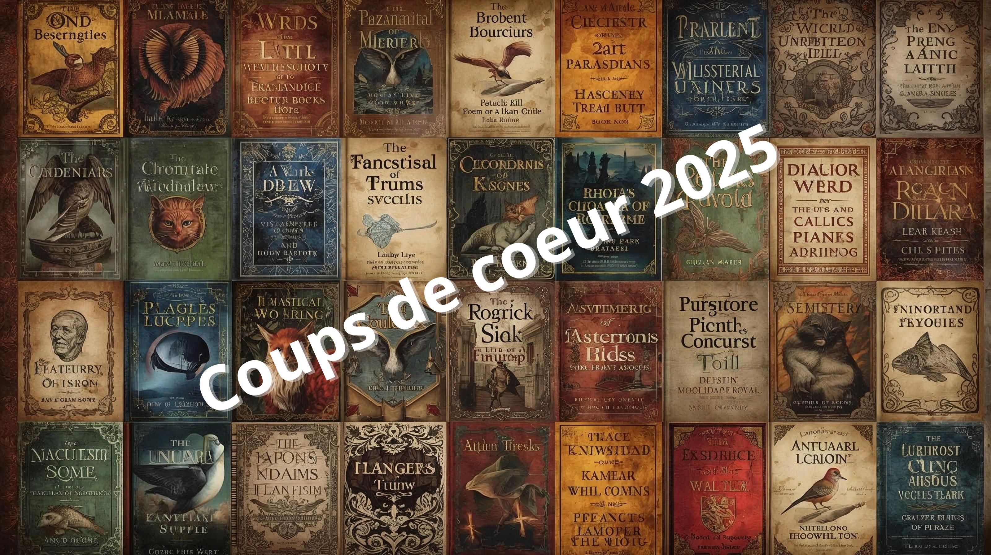 patchwork de couverture de livres sur l'imaginaire