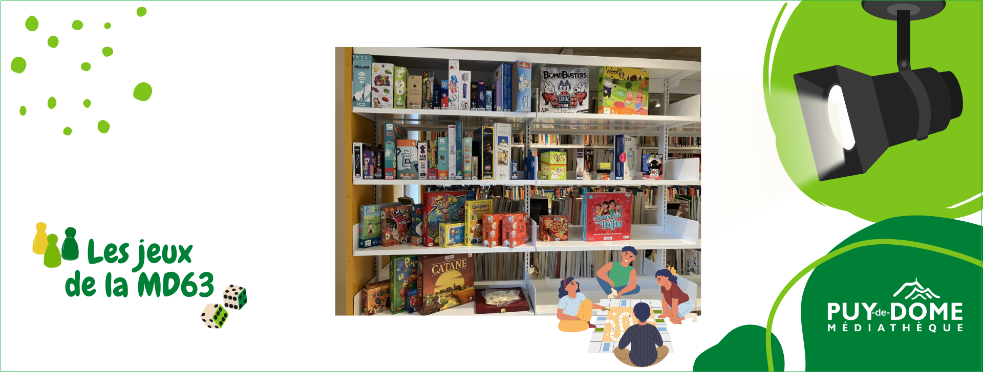 Etagère des jeux de société à la MD63