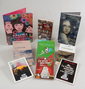 Photo de quelques livres présents dans la malle