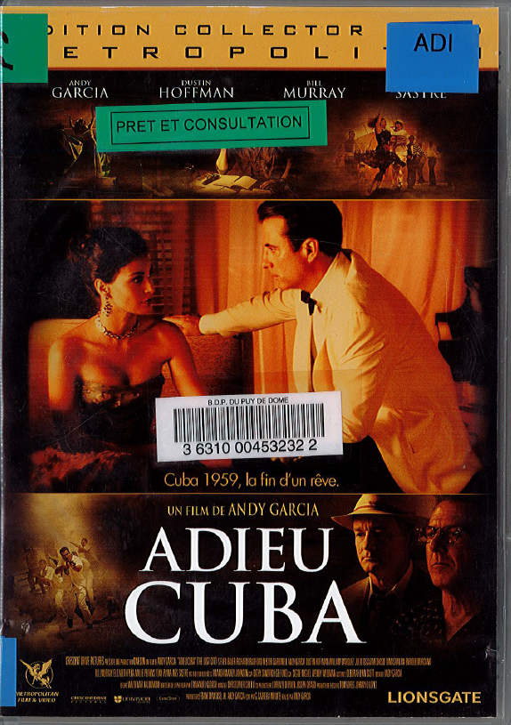 Titre film adieu Cuba, un homme et une femme qui se regardent