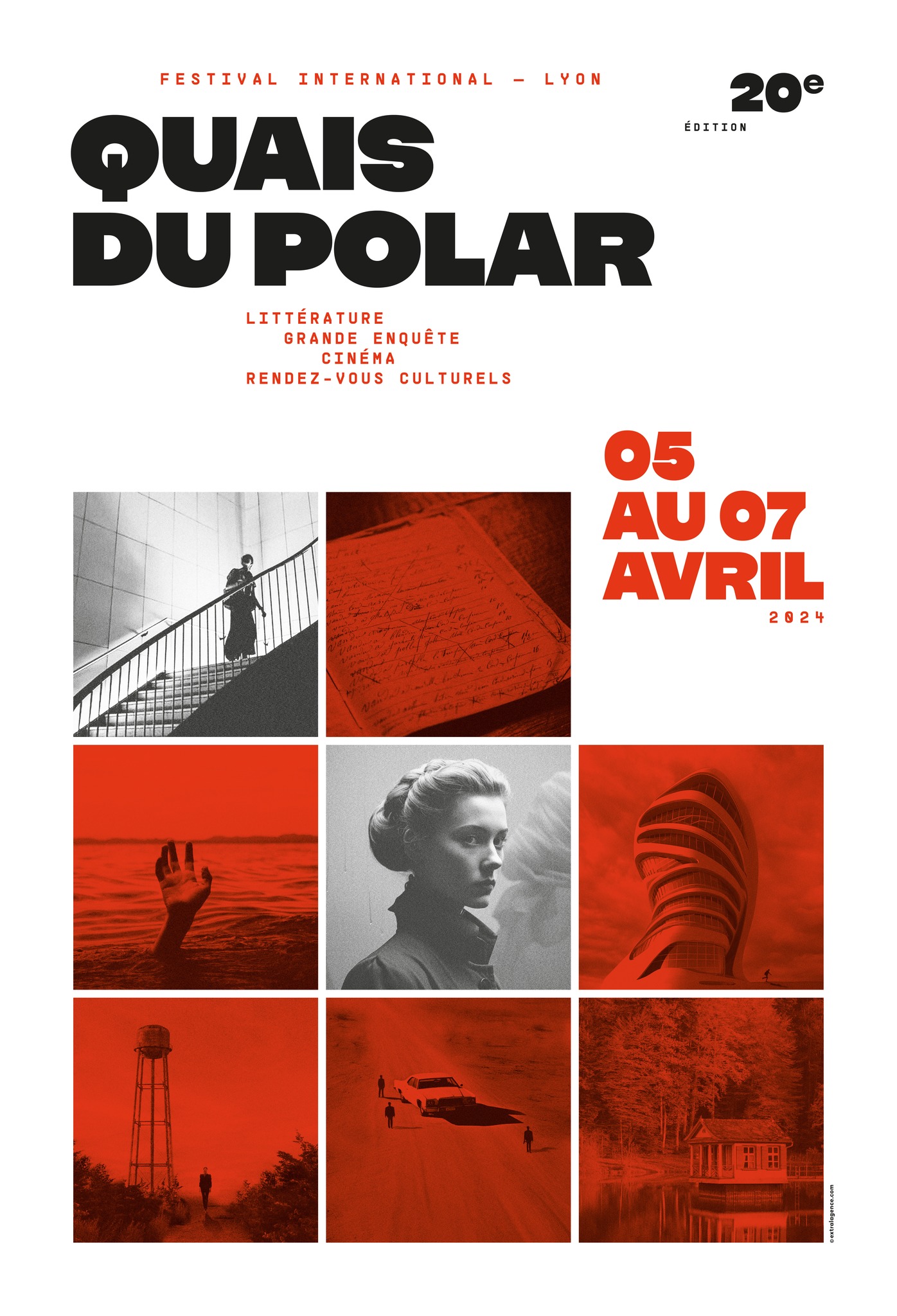 Affiche 2024 du festival Quai du polar de Lyon