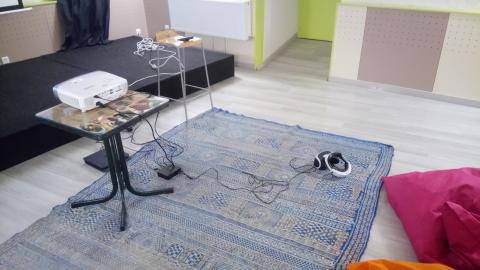 Installation réalité virtuelle à la Médiathèque de Saint-Germain-Lembron