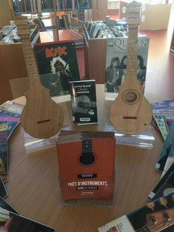 photo instruments de musique médiathèque Pays de Saint Eloy