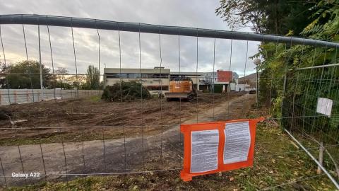 vue du chantier - façade nord