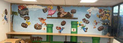 Fresque du fablab de Saint Eloy les Mines