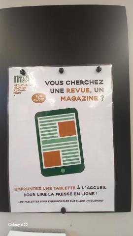 Affiche avec les règles de prêt