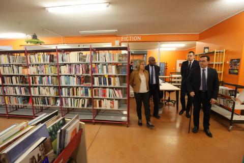visite de la Médiathèque départementale (intérieur des locaux)