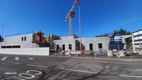 photo d'une vue des extensions côté est
