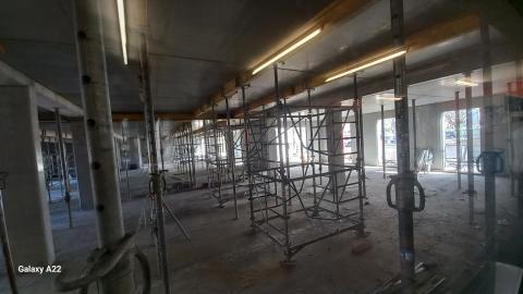 photo de l'intérieur des extensions côté nord
