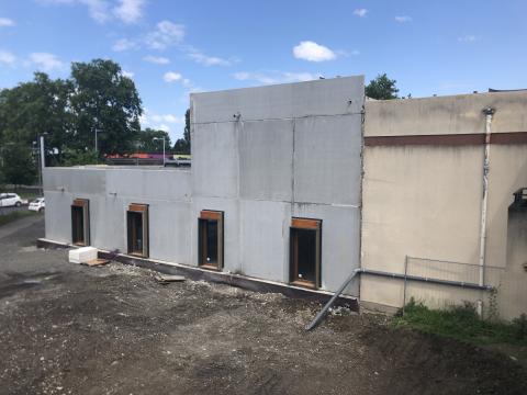 photo du chantier : extension du bâtiment