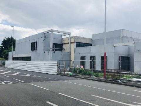 photo du chantier : extension du bâtiment