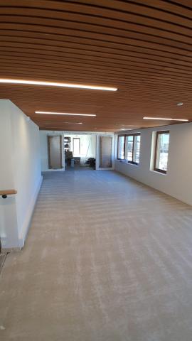 photo du futur espace d'accueil du bâtiment encore en chantier