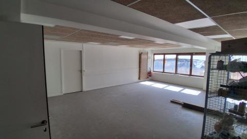 photo de la future salle de formation encore en chantier