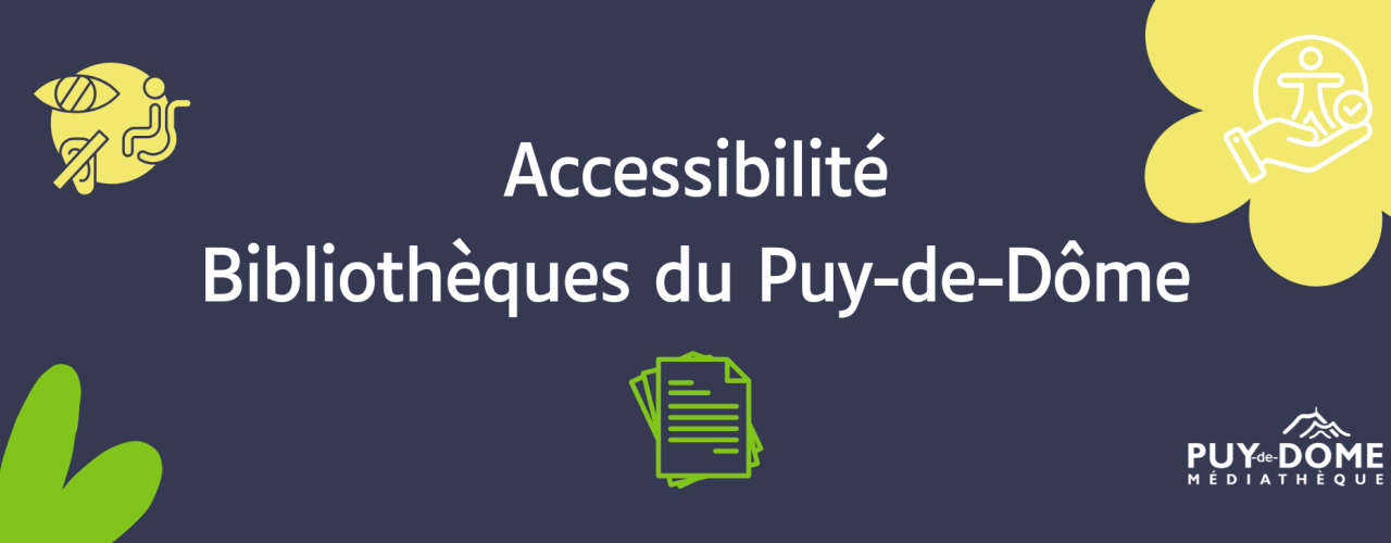 Bannière avec logos accessibilité
