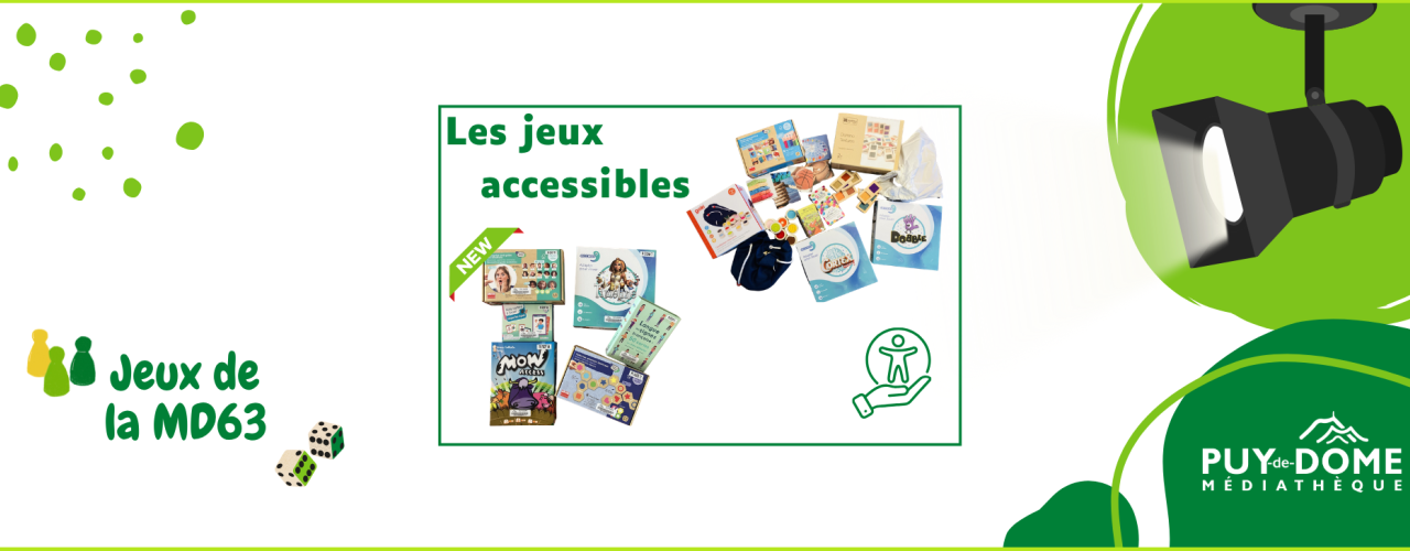 photo des jeux accessibles de la MD63