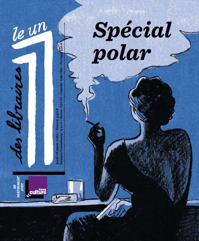 femme assise de dos fumant avec revolver à la main