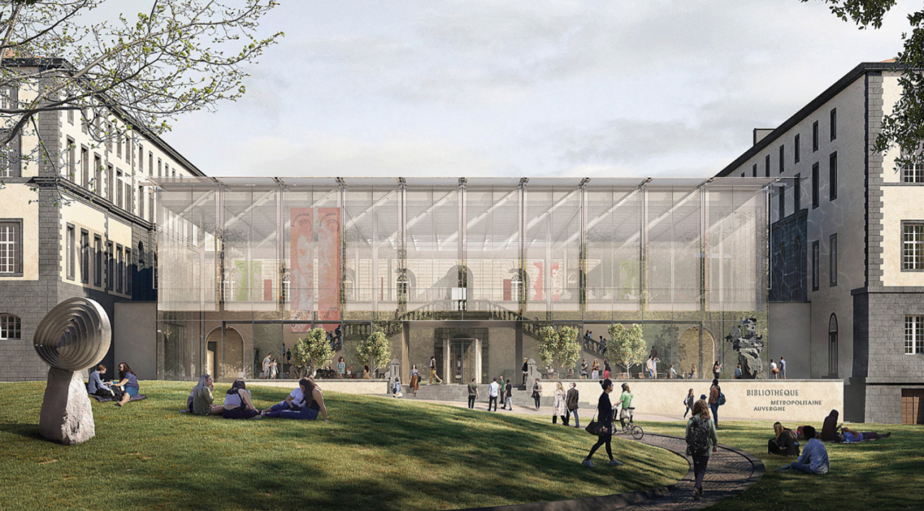 Perspective de la future bibliothèque métropolitaine