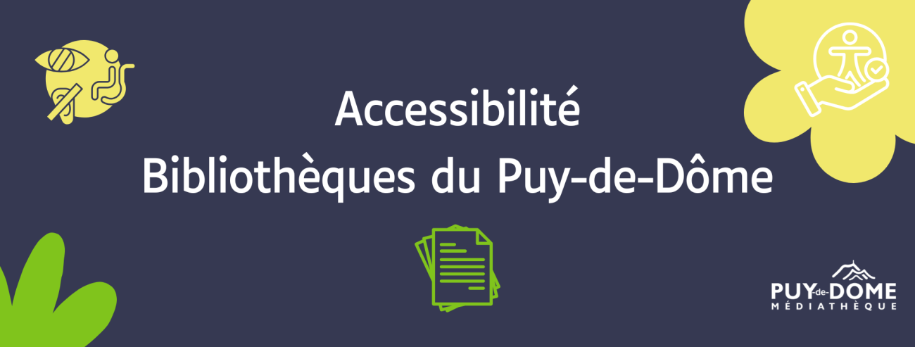 Bannière avec logos accessibilité