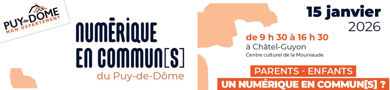 titre de la journée Numérique en commun(s) avec la date et le lieu