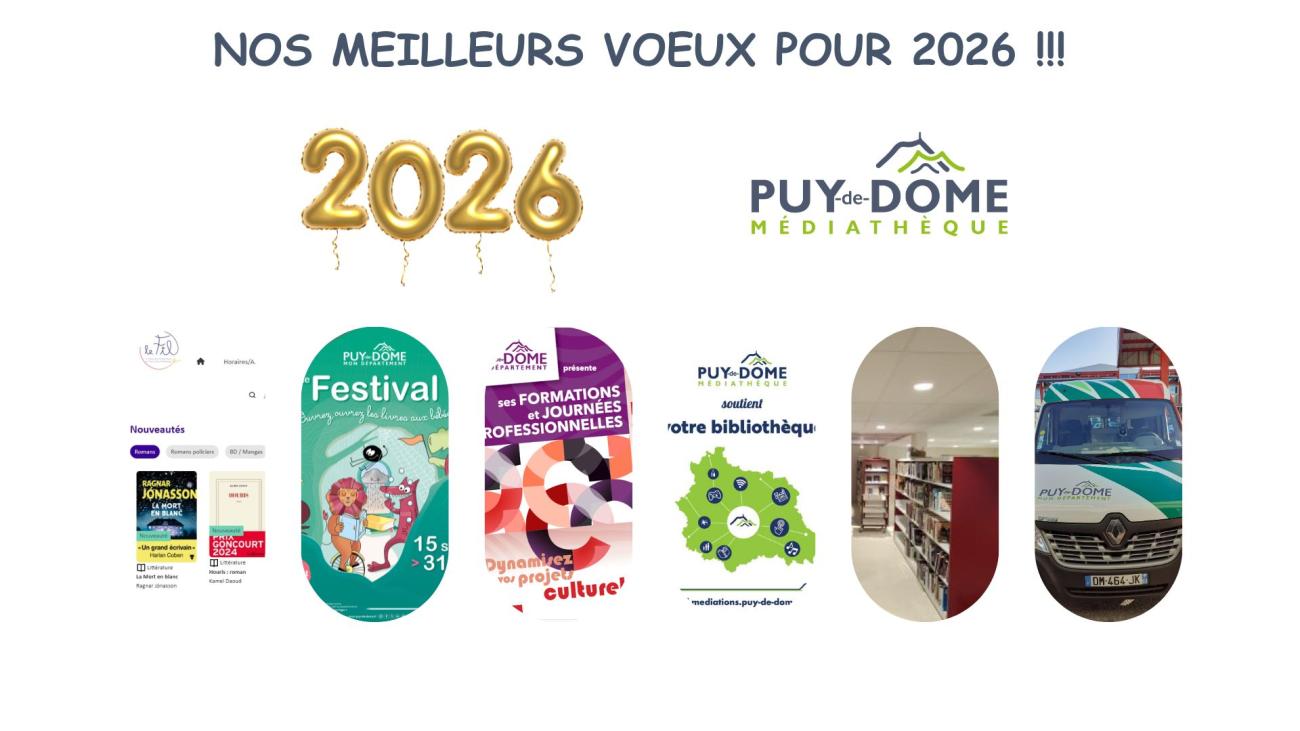 plusieurs photos illustrant les services de la MD : perspective futur bâtiment, navette documentaire...