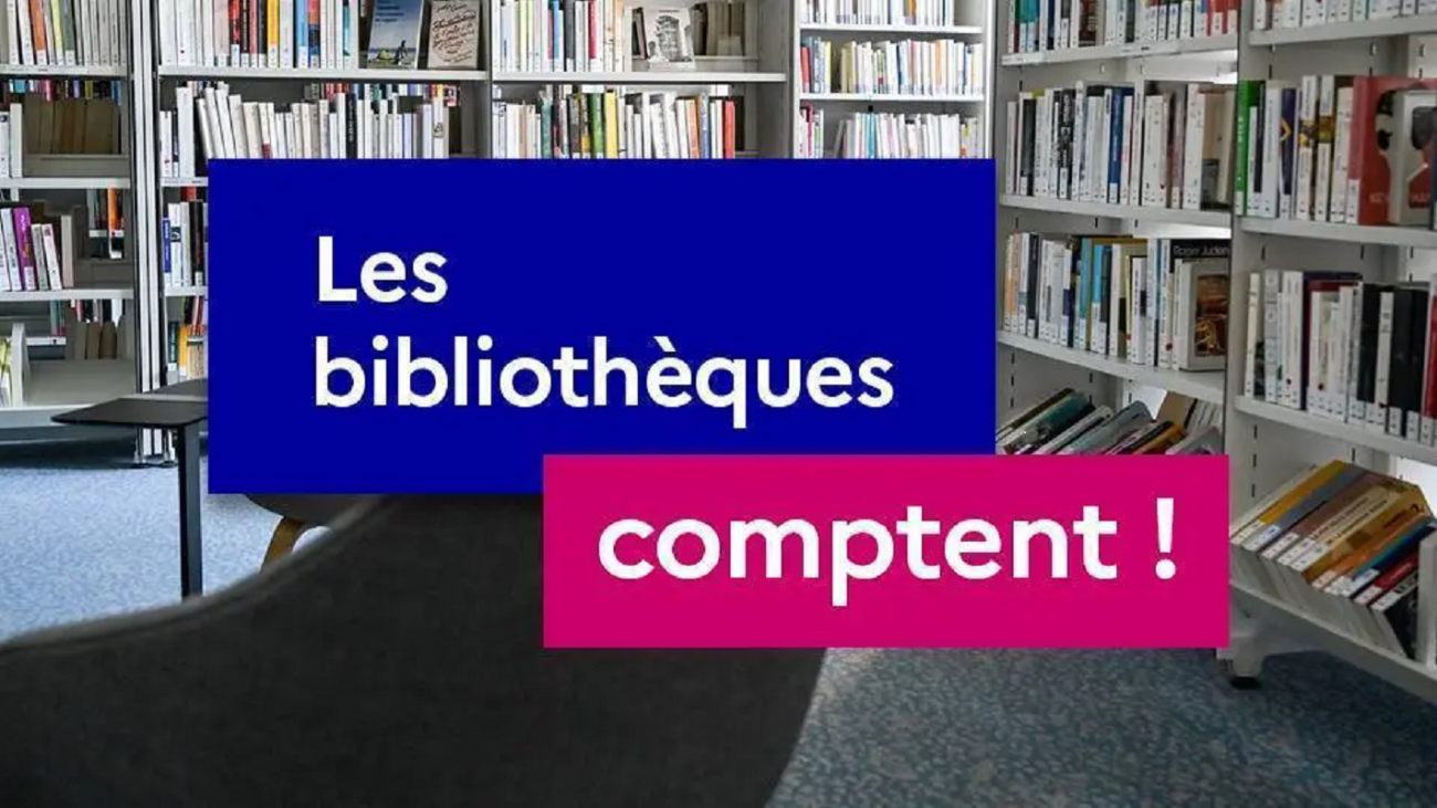 Visuel semaine de comptage de la fréquentation en bibliothèque