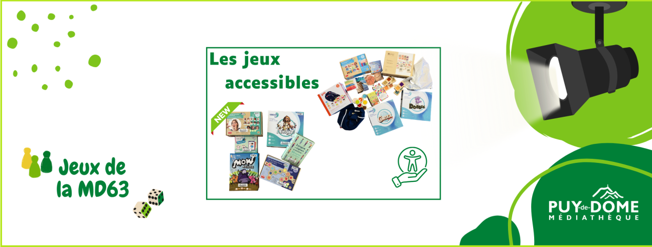 photo des jeux accessibles de la MD63