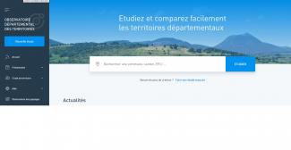 Page d'accueil du site de l'Observatoire des territoires