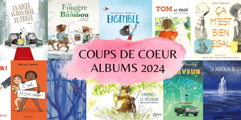 Patchwork de couvertures des coups de cœur albums 2024