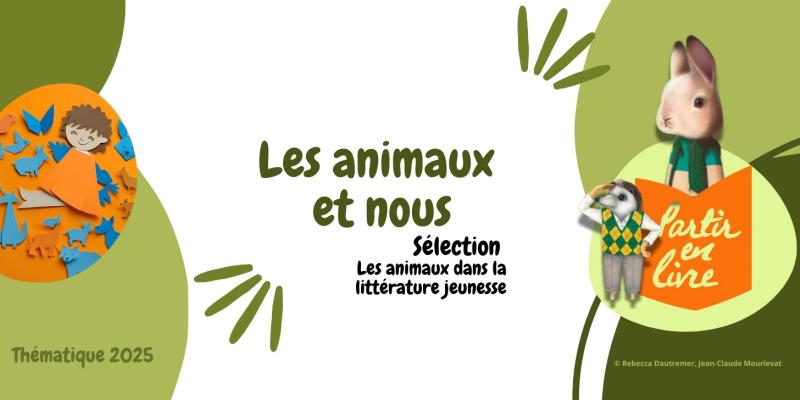 Bannière qui présente le hérisson de Mourlevat et le lapin de Dautremer des animaux de la littérature jeunesse