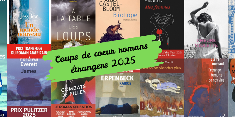 patchwork de couvertures de romans étrangers