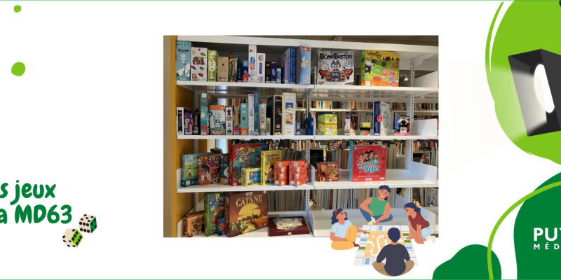 Etagère des jeux de société à la MD63