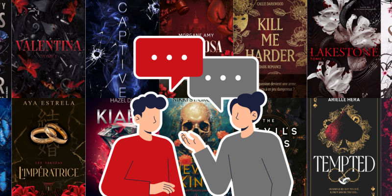 Sélection de couvertures de livres de Dark Romance